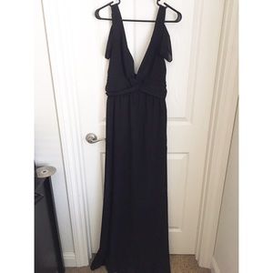 Sheer floor length gown
